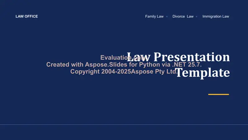 Law Presentation Template