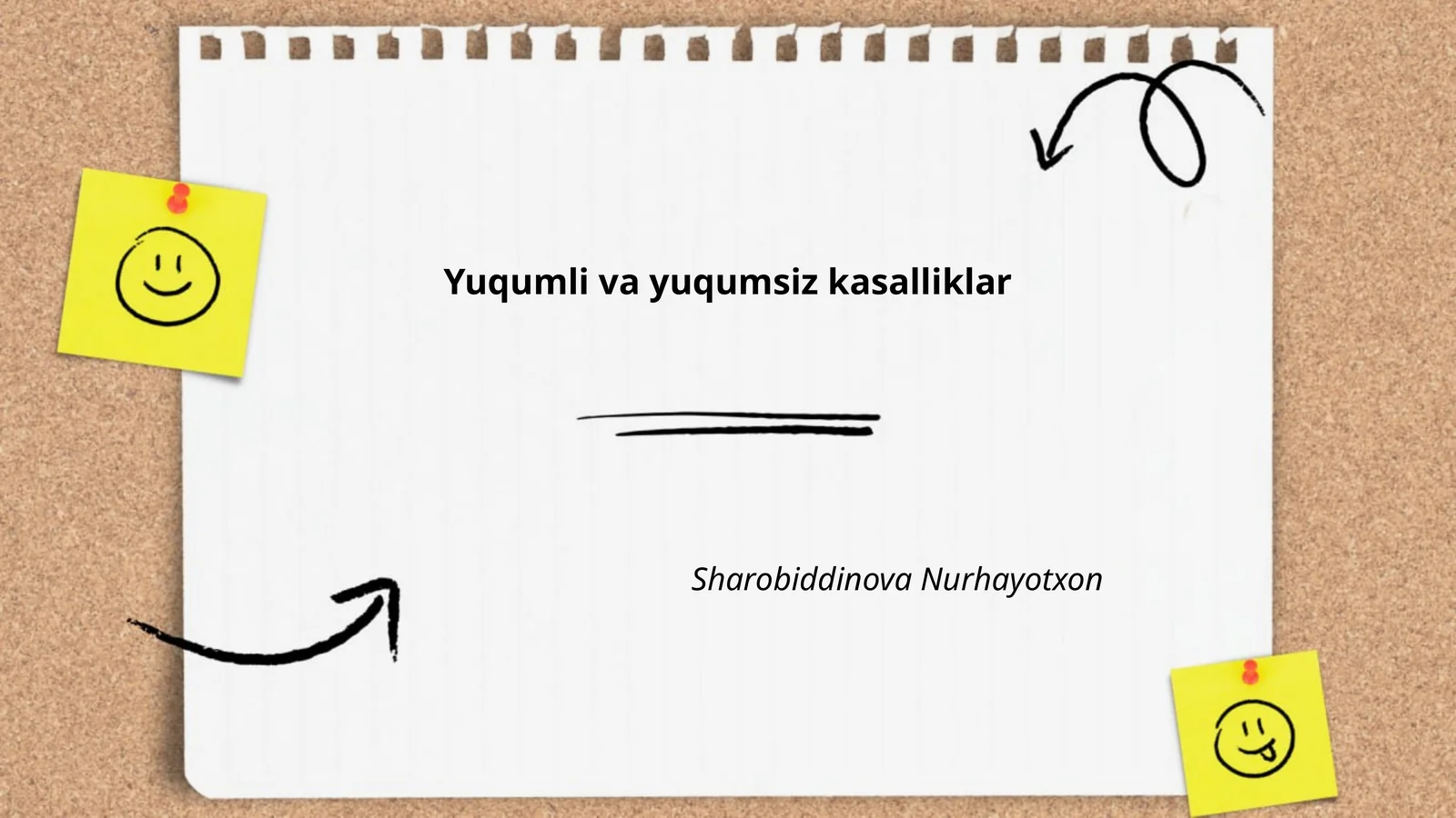 Yuqumli va yuqumsiz kasalliklar