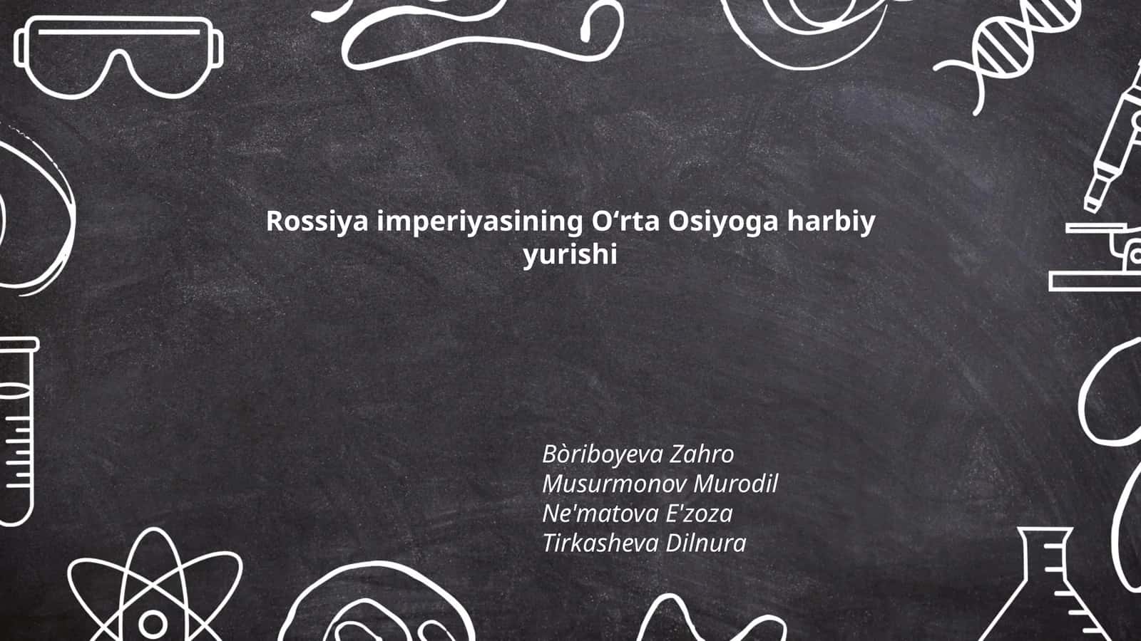 Rossiya imperiyasining Oʻrta Osiyoga harbiy yurishi