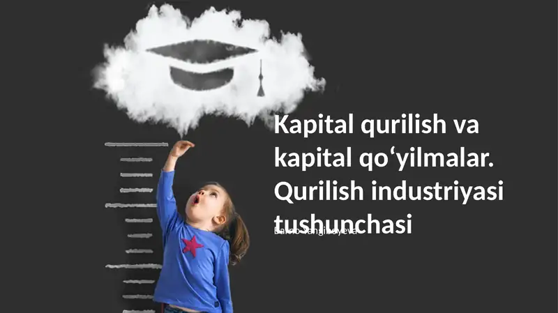 Kapital qurilish va kapital qoʻyilmalar