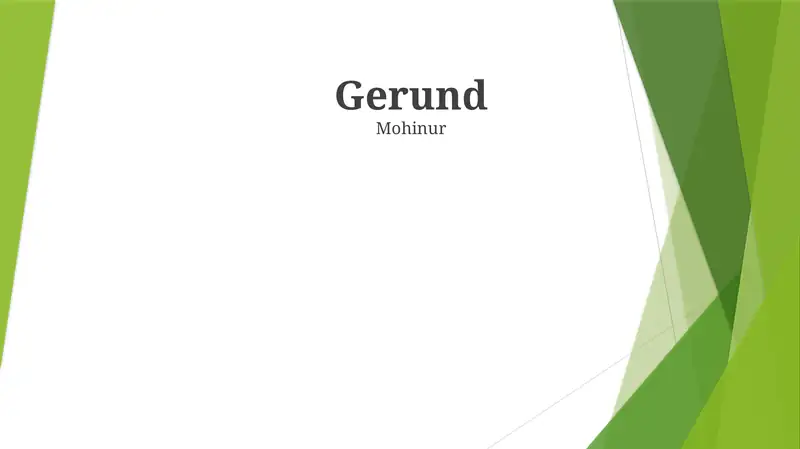 Gerund