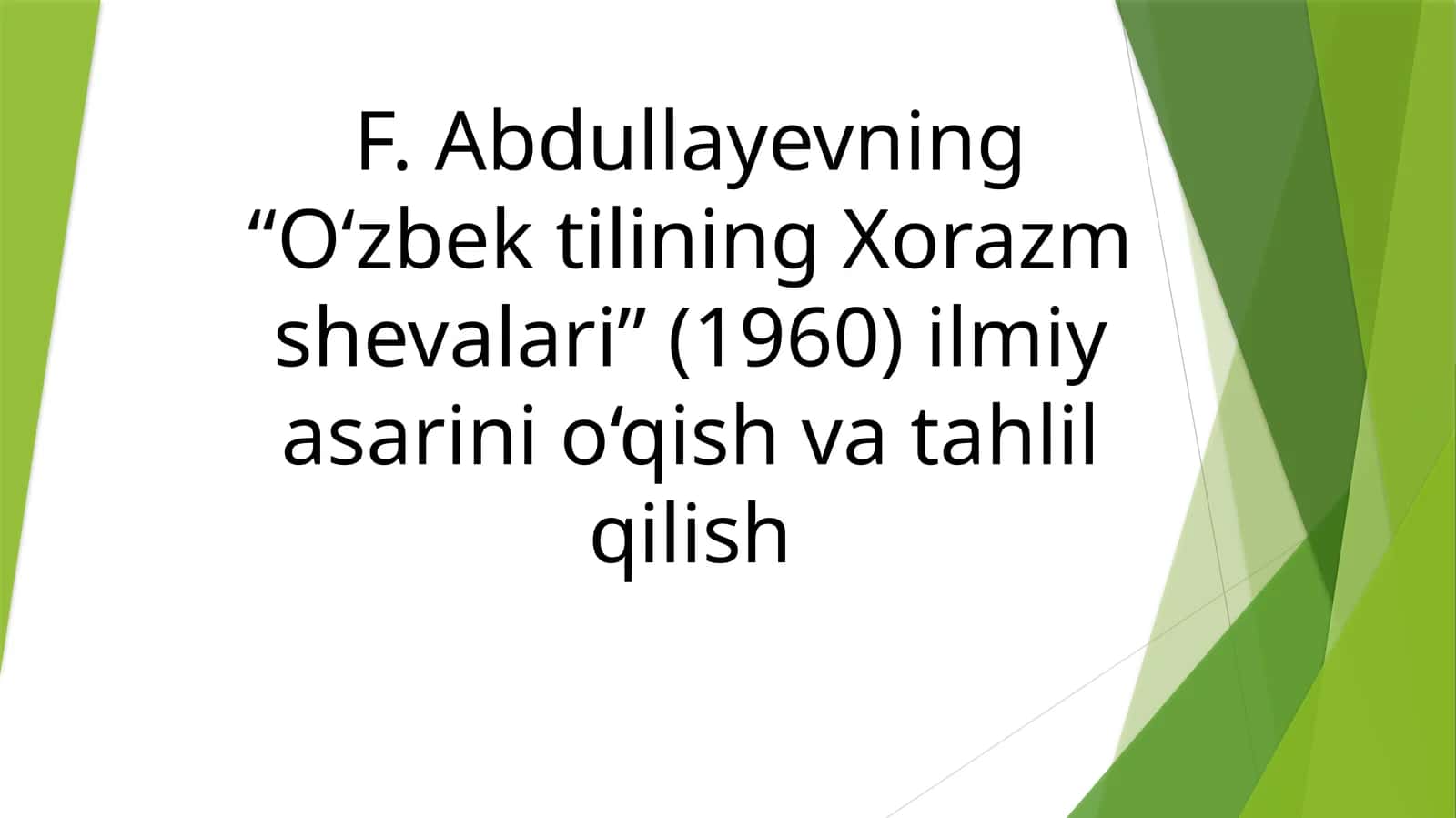 O‘zbek tilining Xorazm shevalari