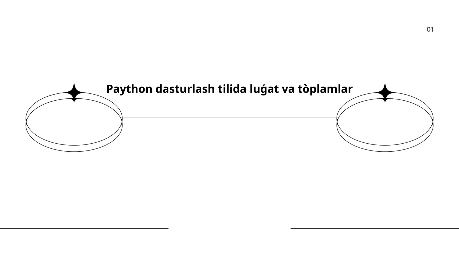 Paython dasturlash tilida luģat va tòplamlar