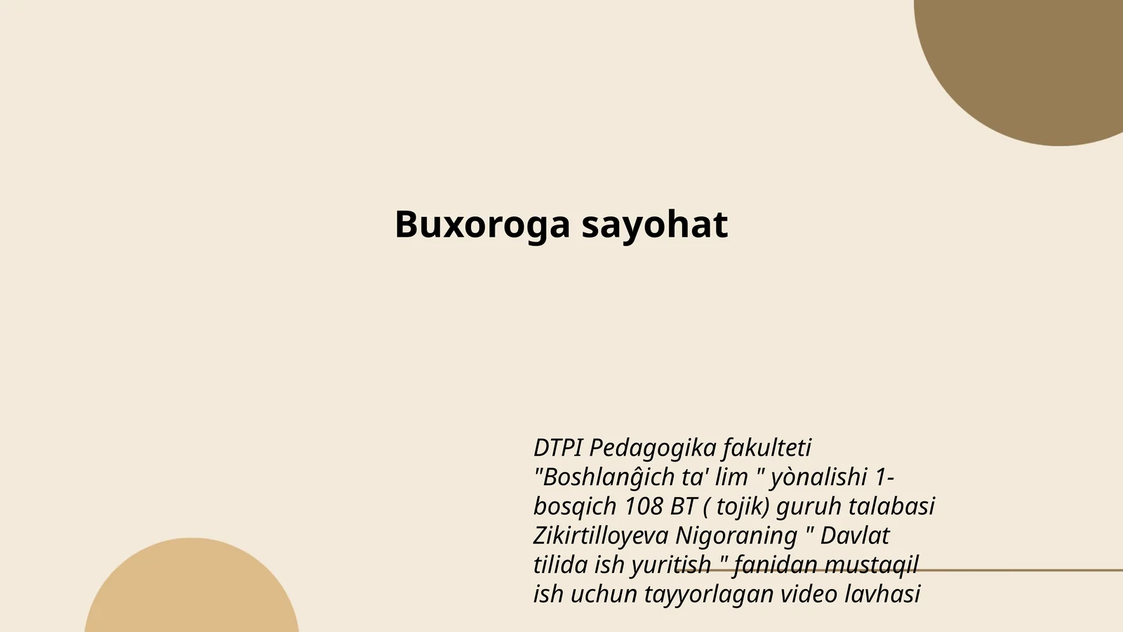 Davlat tilida ish yuritish