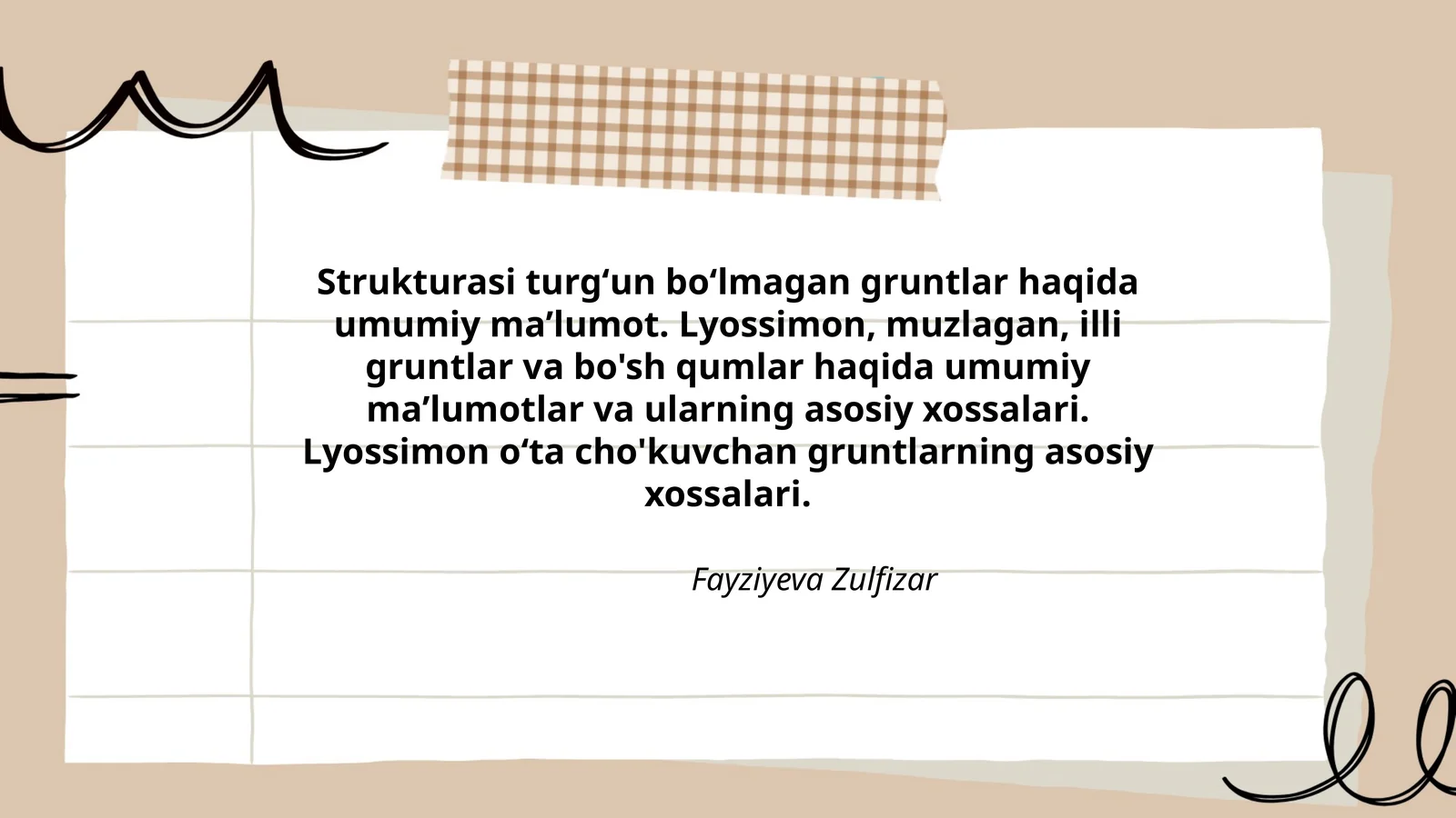 Gruntlar haqida umumiy maʼlumot