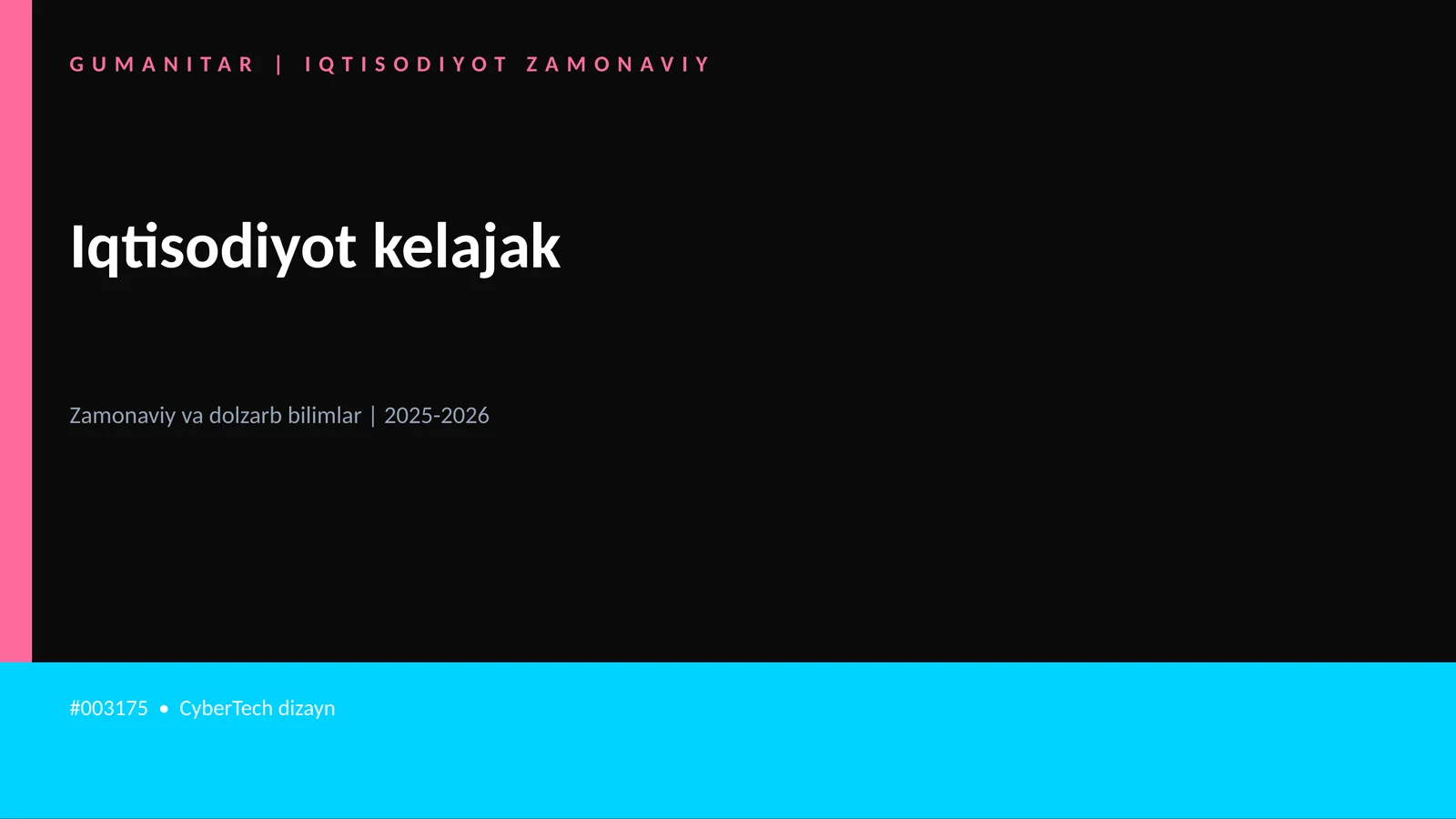 Iqtisodiyot kelajak
