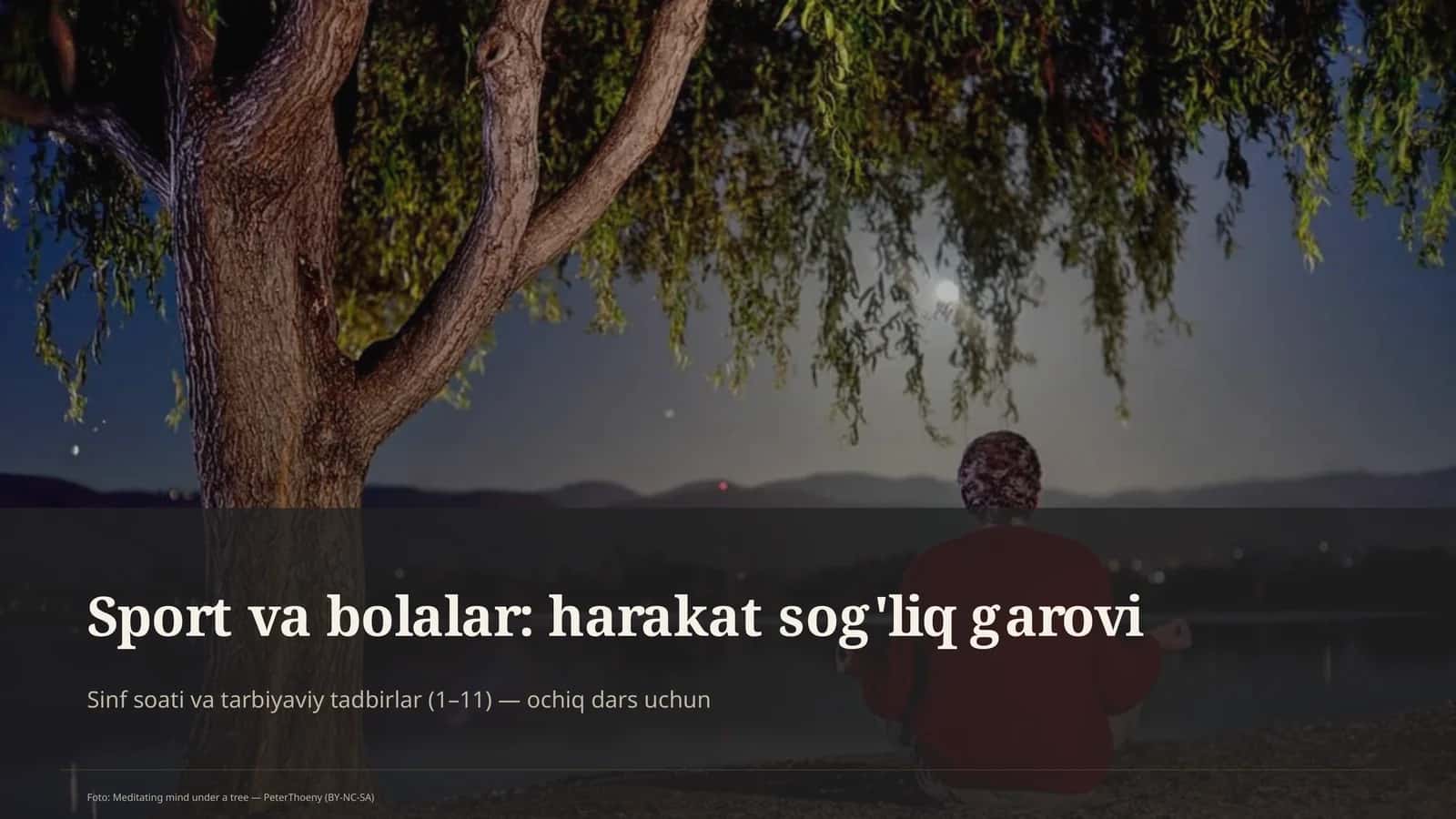 Sport va bolalar: harakat sog'liq garovi