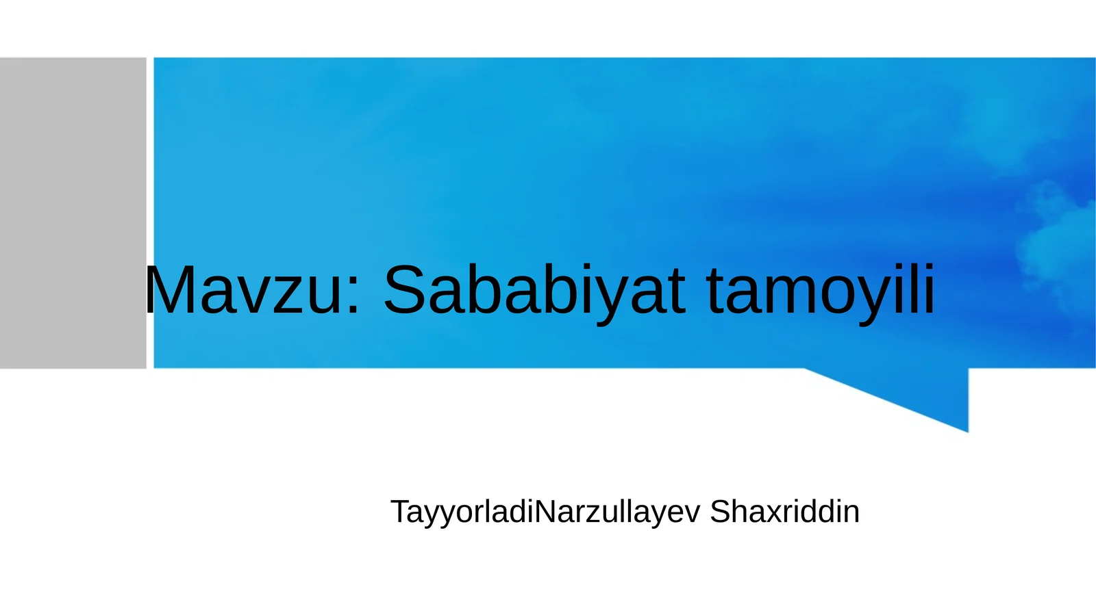Sababiyat tamoyili
