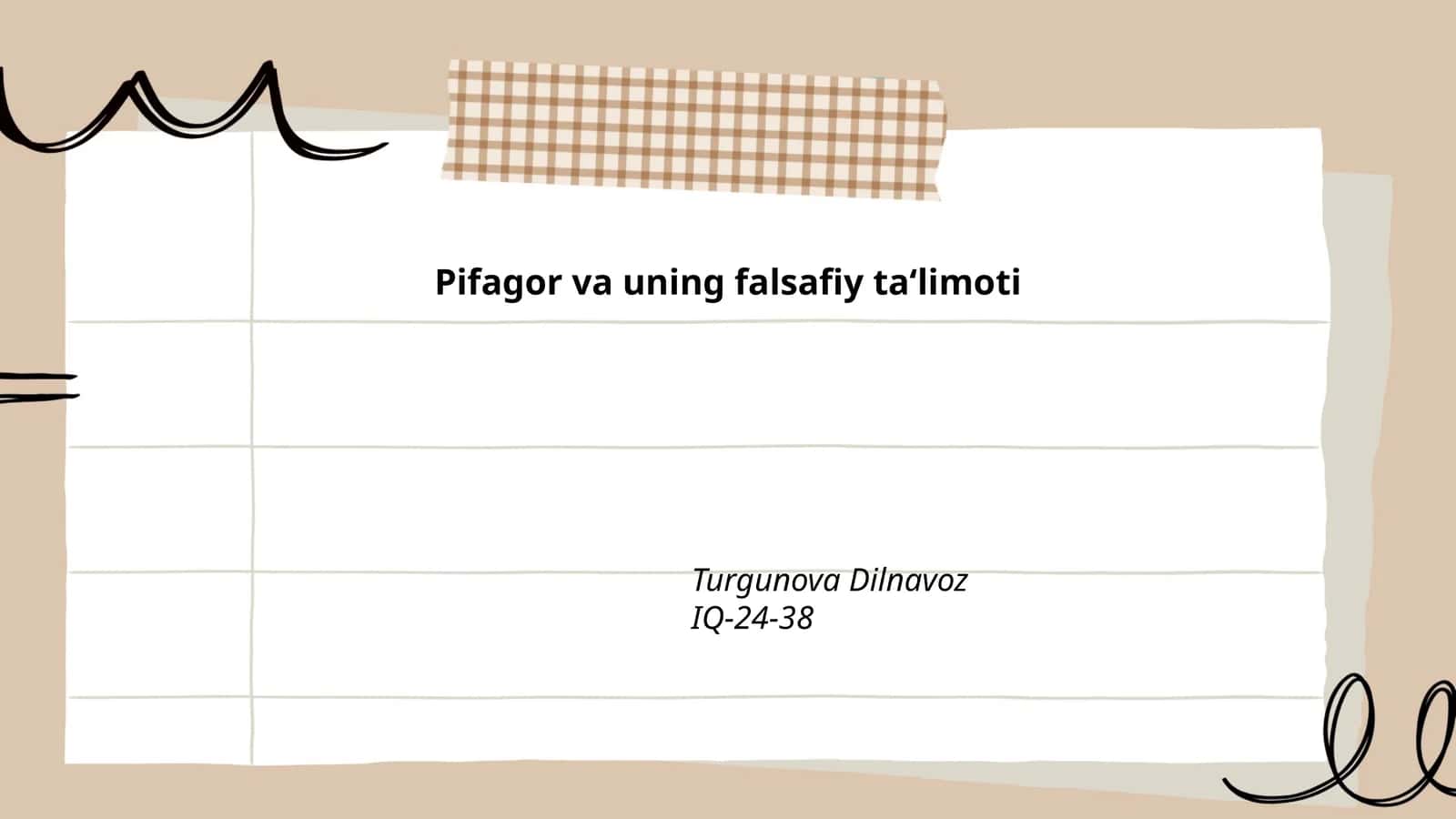 Pifagor va uning falsafiy ta‘limoti