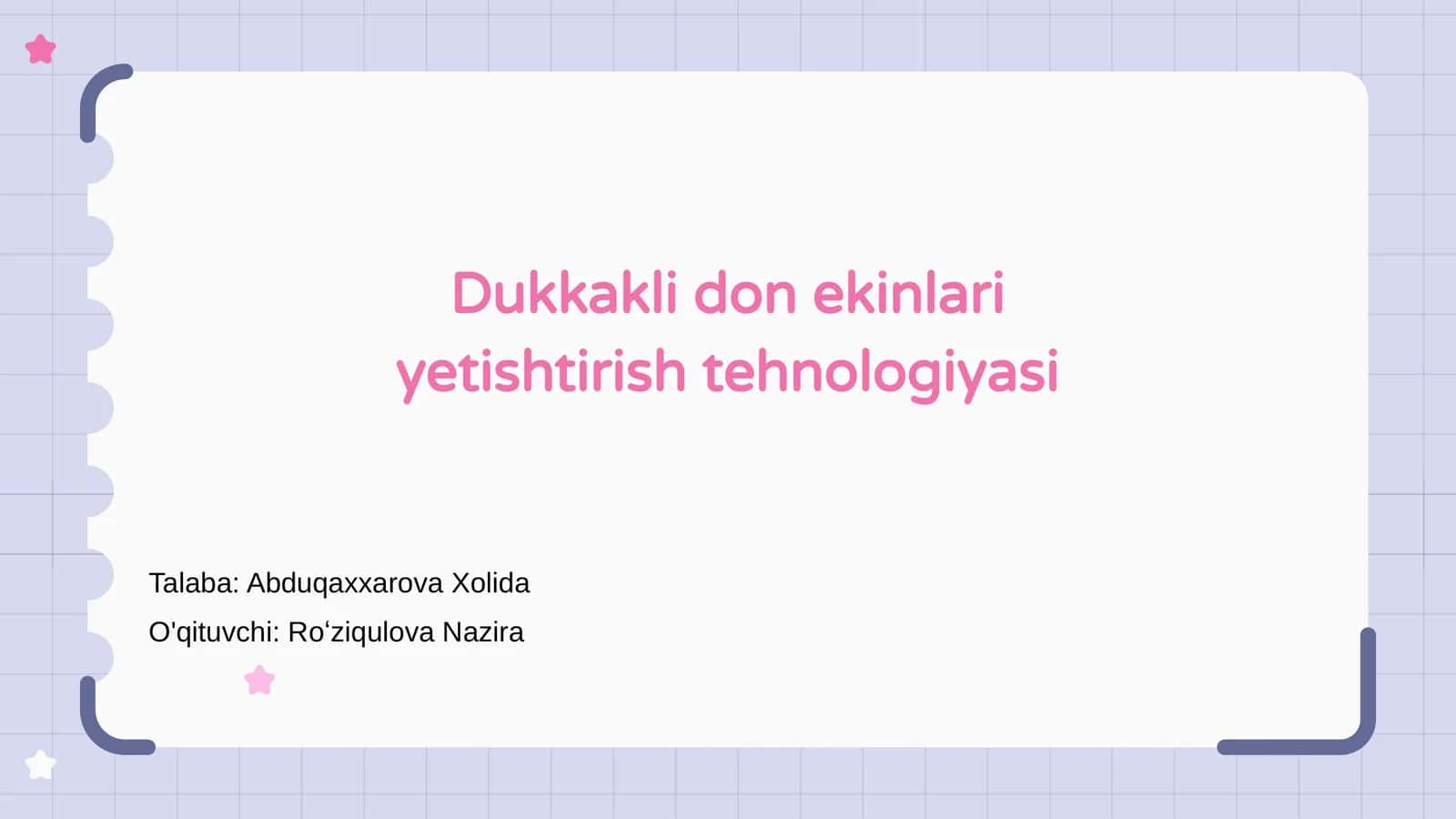 Dukkakli don ekinlari yetishtirish tehnologiyasi
