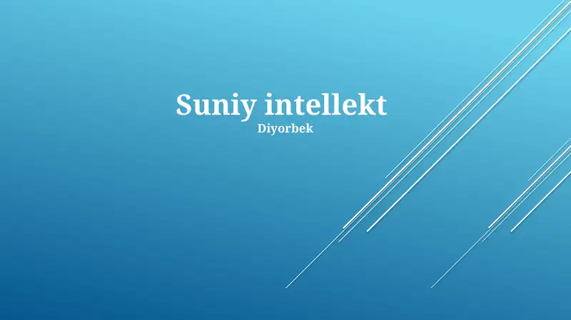 Sun'iy intellekt