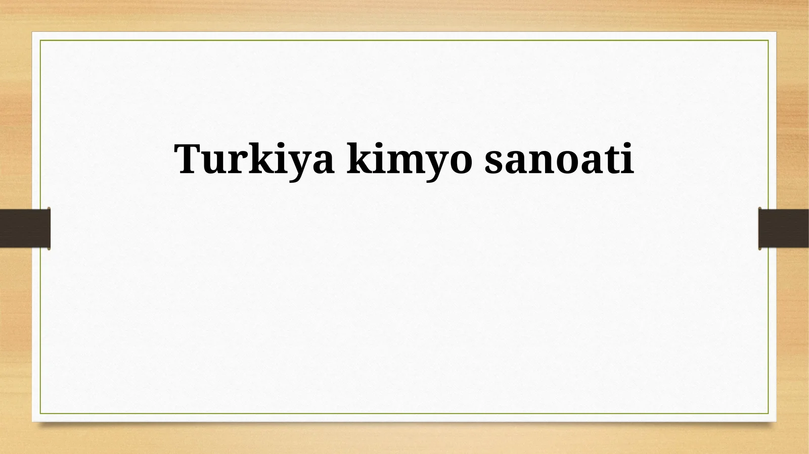 Turkiya kimyo sanoati