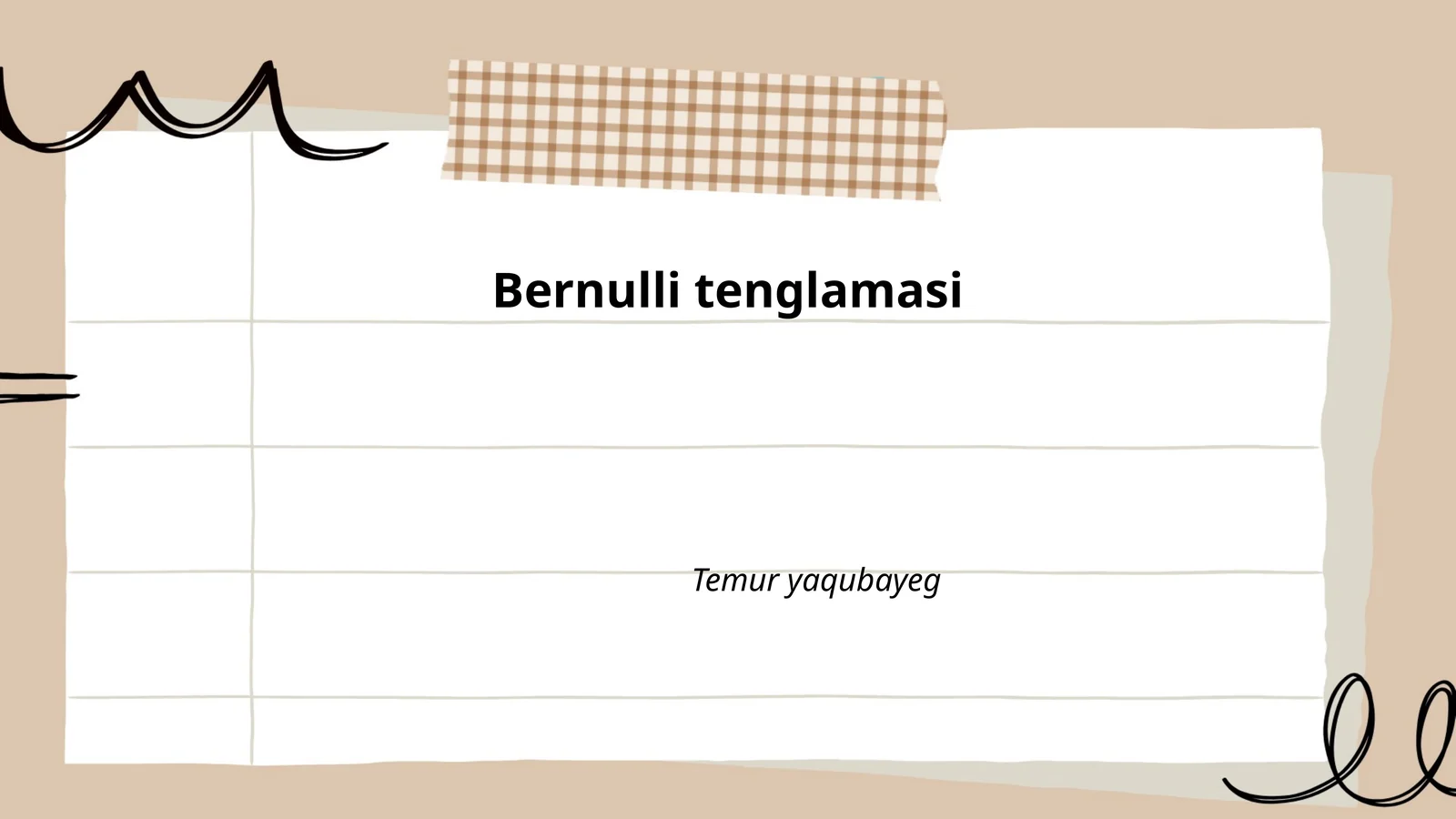 Bernulli tenglamasi