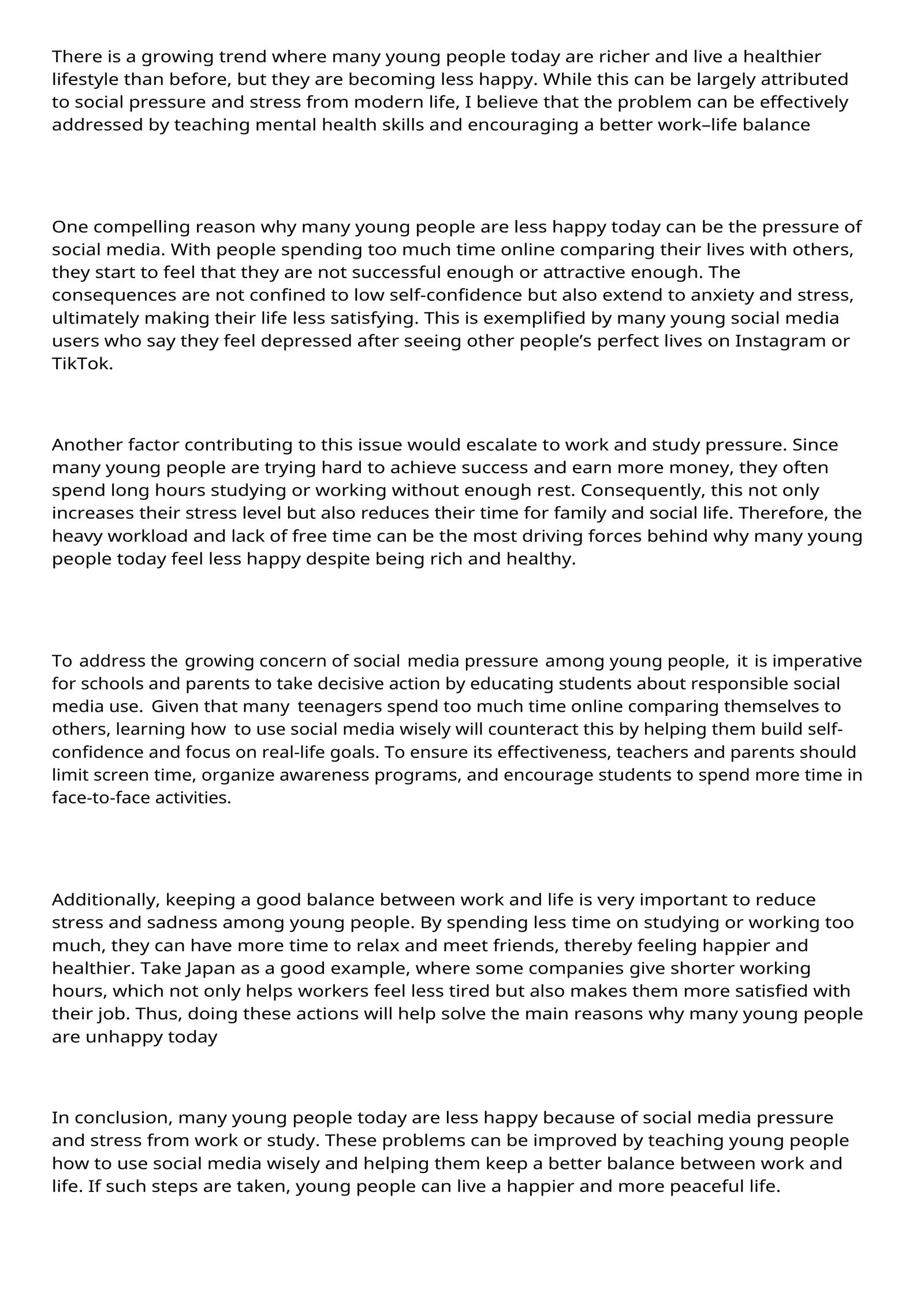 The Impact of Social Media on Youth Happiness