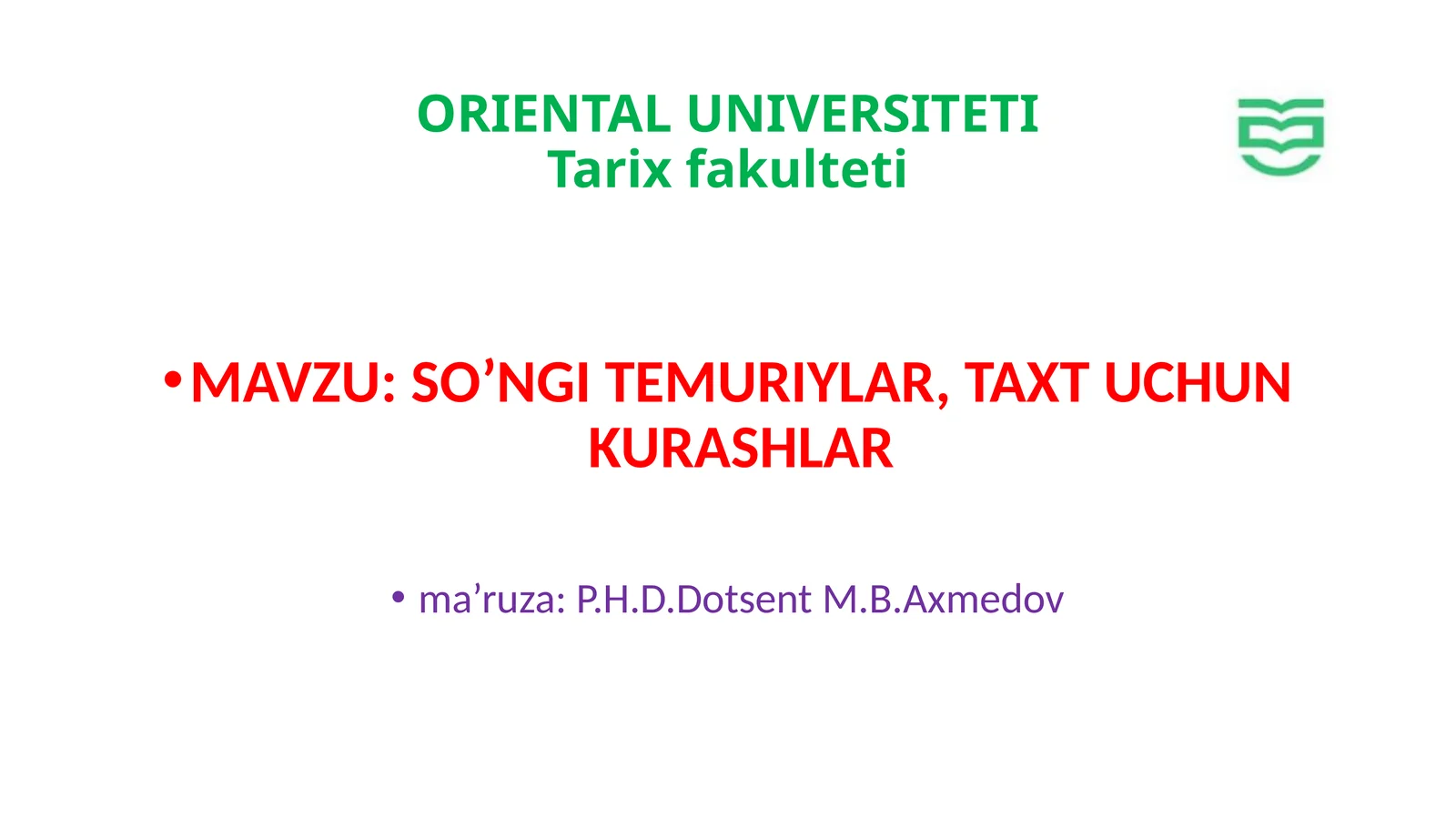 SO’NGI TEMURIYLAR,TAXT UCHUN KURASHLAR