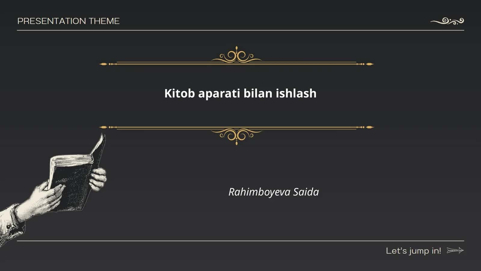 Kitob aparati bilan ishlash