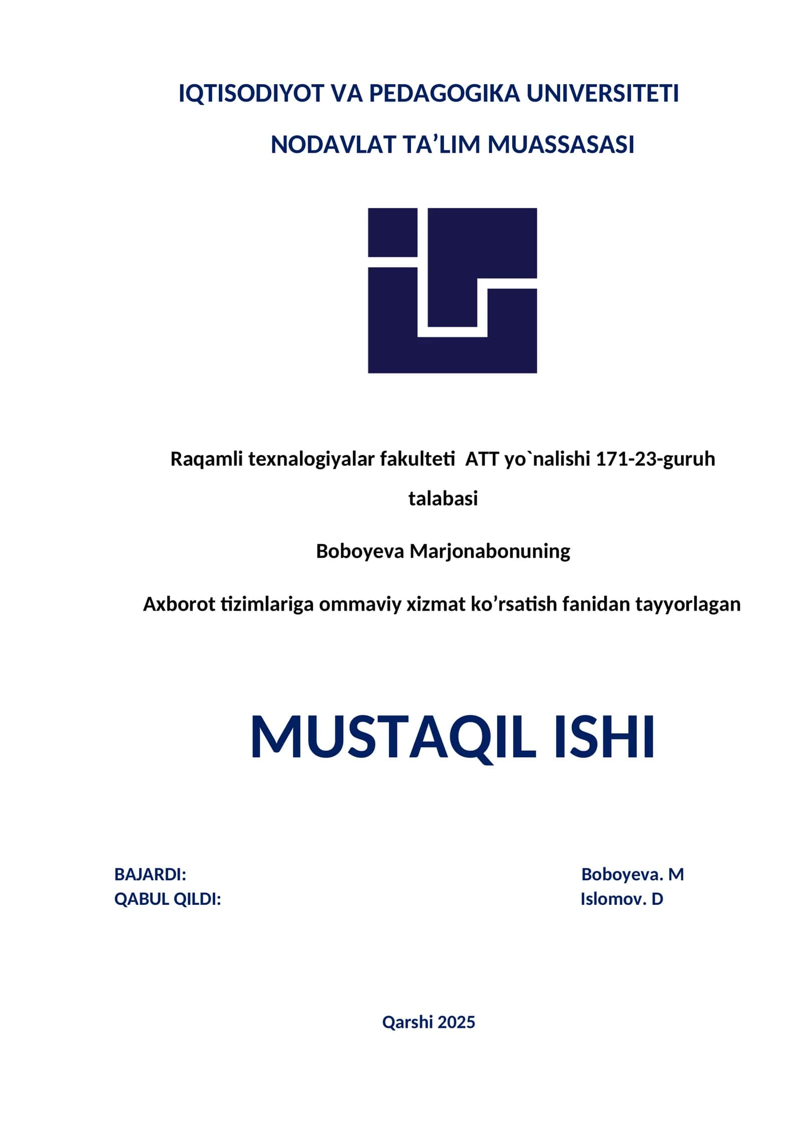 Ommaviy xizmat ko‘rsatish nazariyasi va uning rivojlanish tarixi