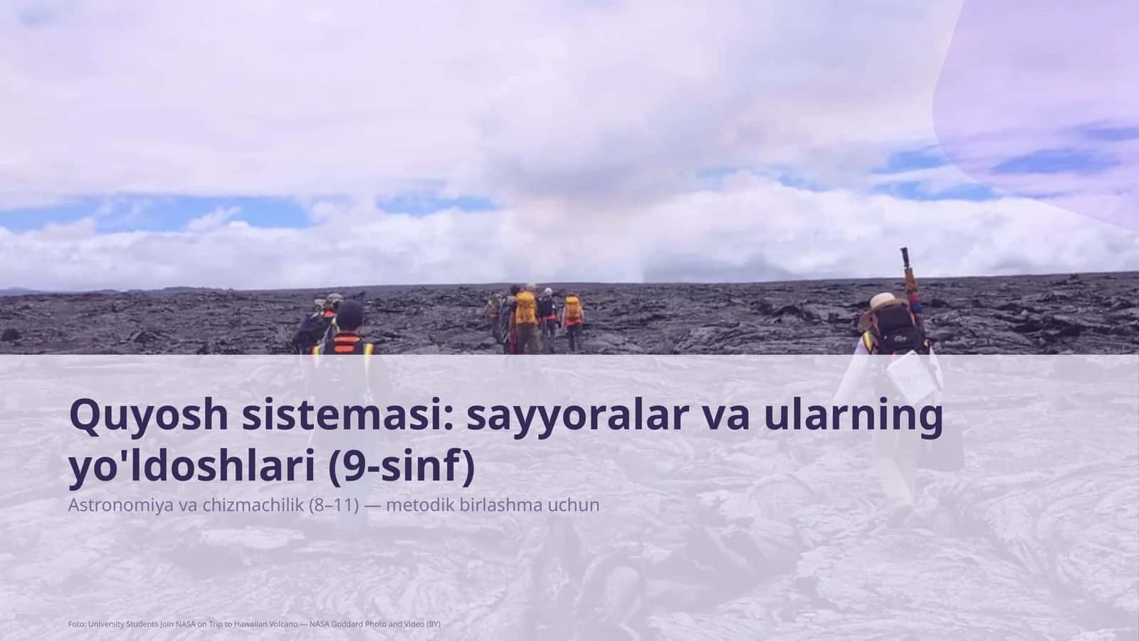 Quyosh sistemasi: sayyoralar va ularning yo'ldoshlari (9-sinf)