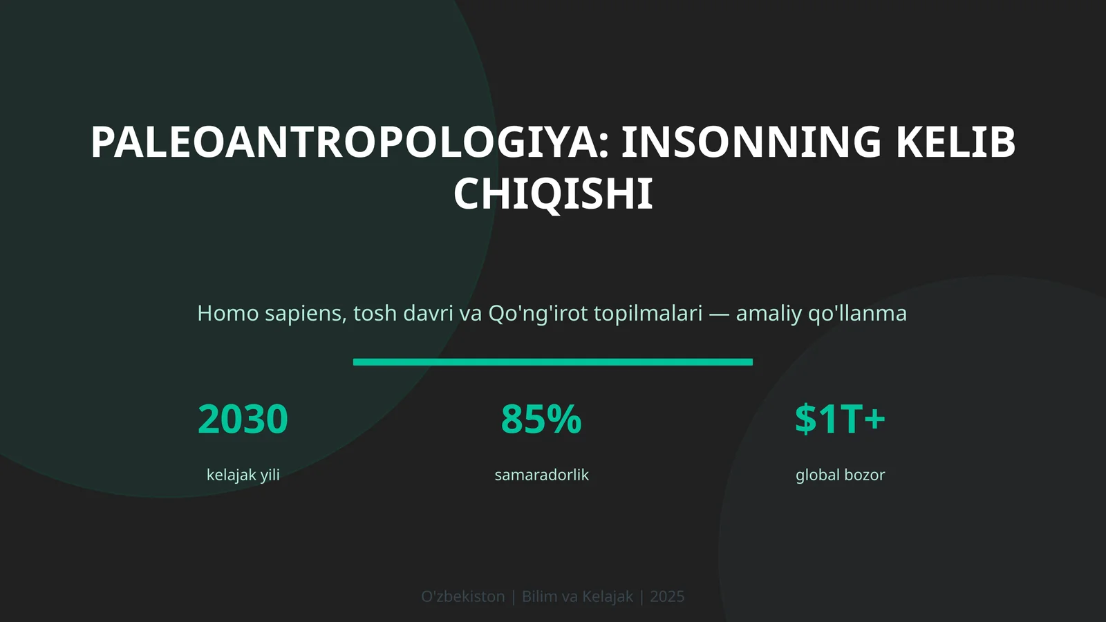 Paleoantropologiya: insonning kelib chiqishi