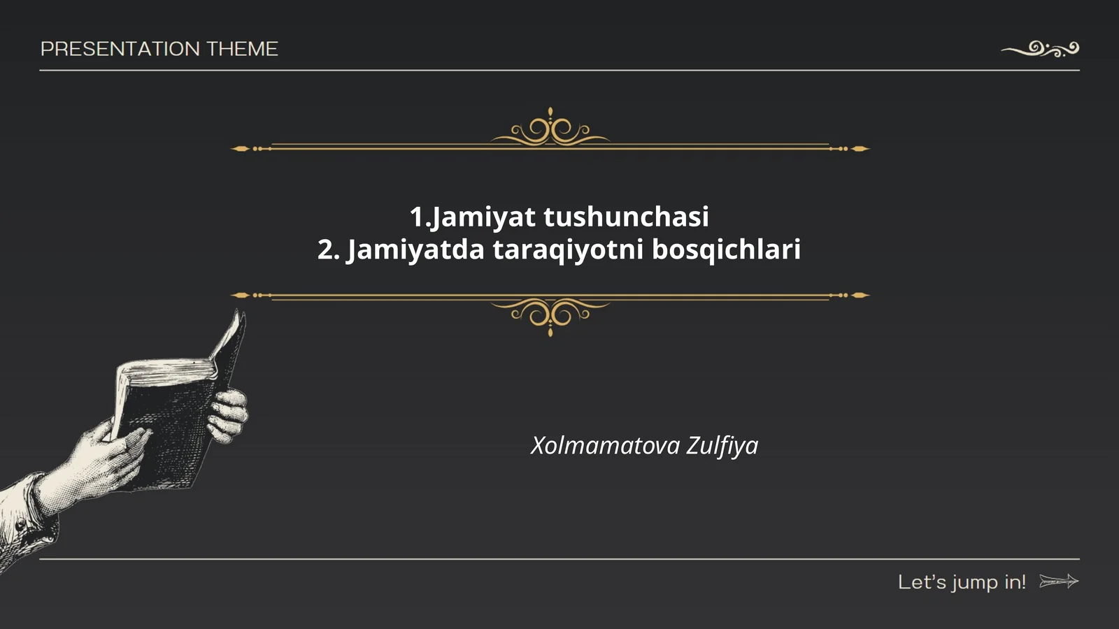 Jamiyat tushunchasi va uning ta'rifi