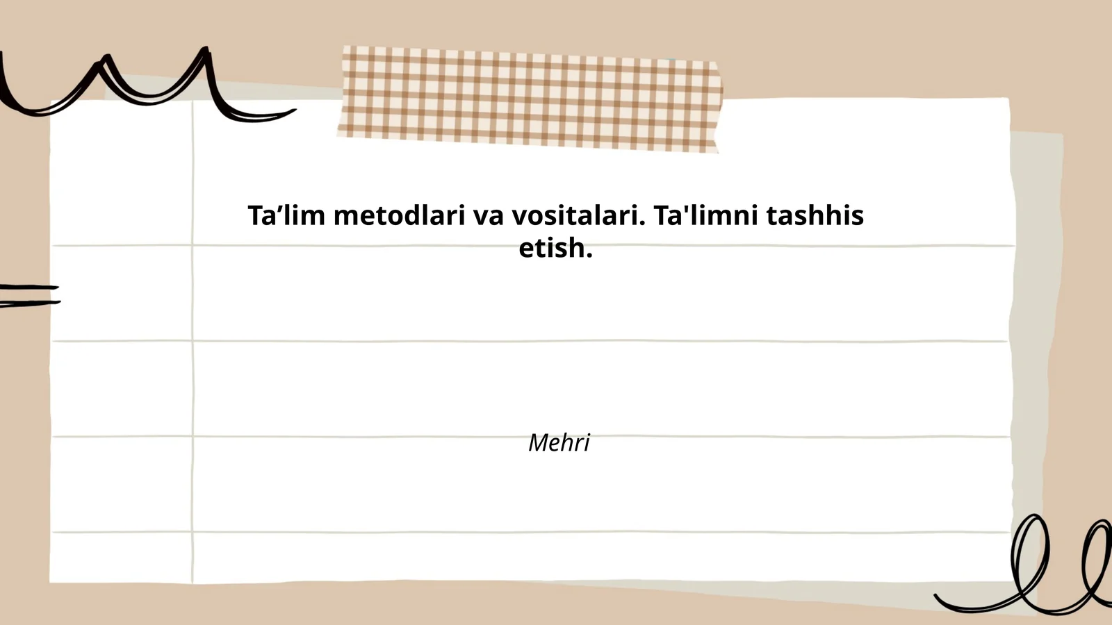 Interfaol ta'lim metodlari