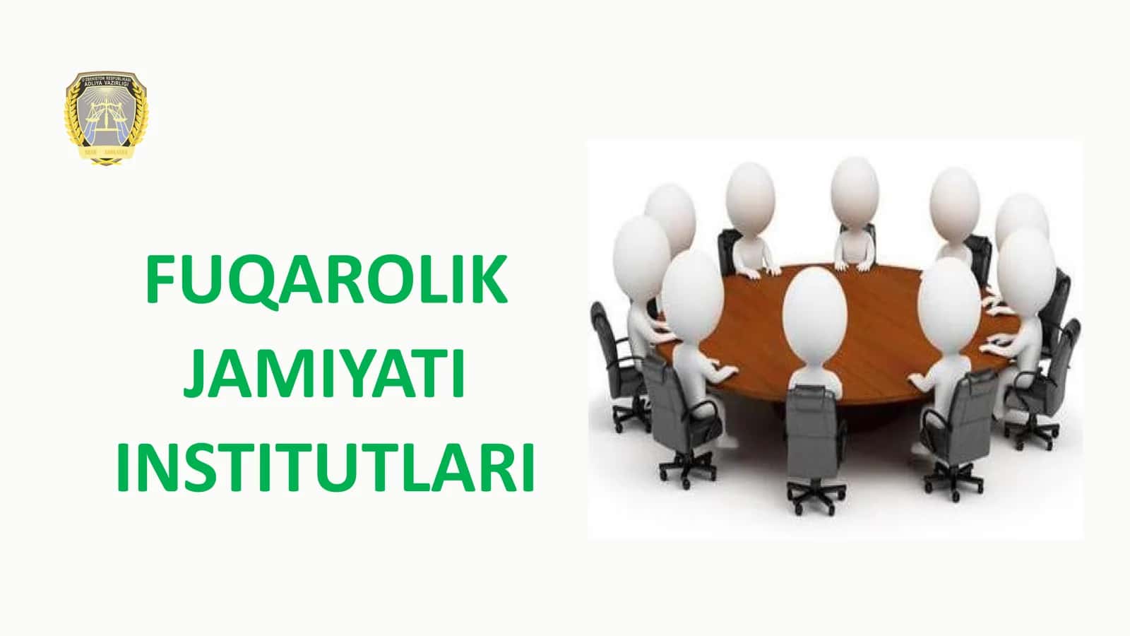 FUQAROLIK JAMIYATI INSTITUTLARI