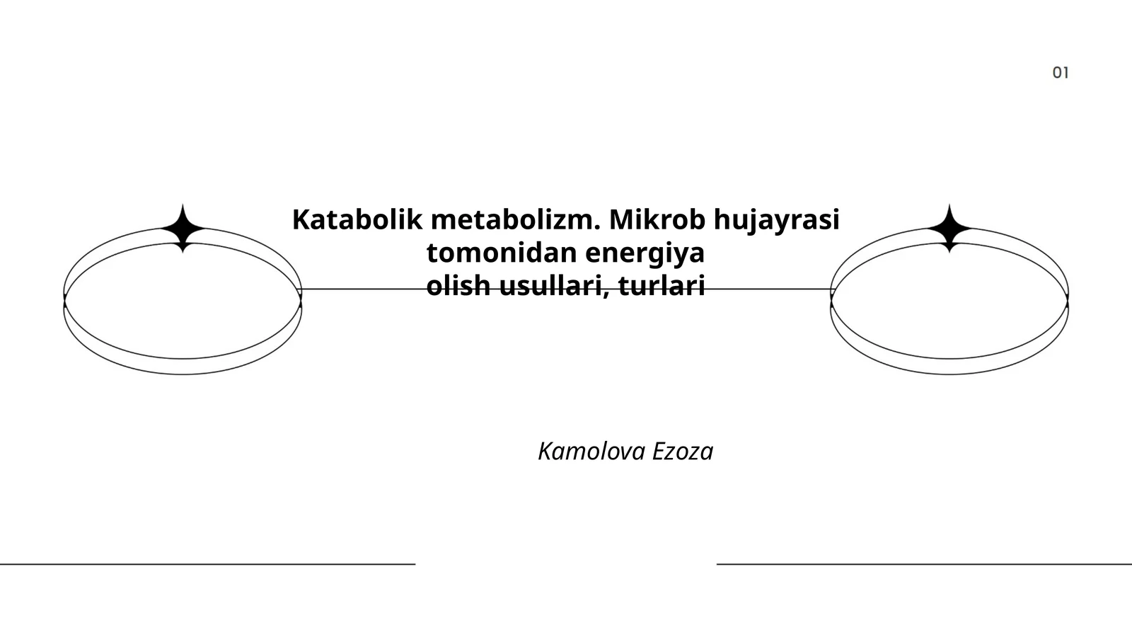Katabolik metabolizm. Mikrob hujayrasi tomonidan energiya olish usullari, turlari