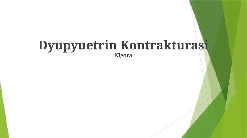 Dyupyuetrin Kontrakturasi