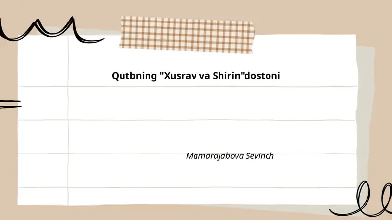 Xusrav va Shirin