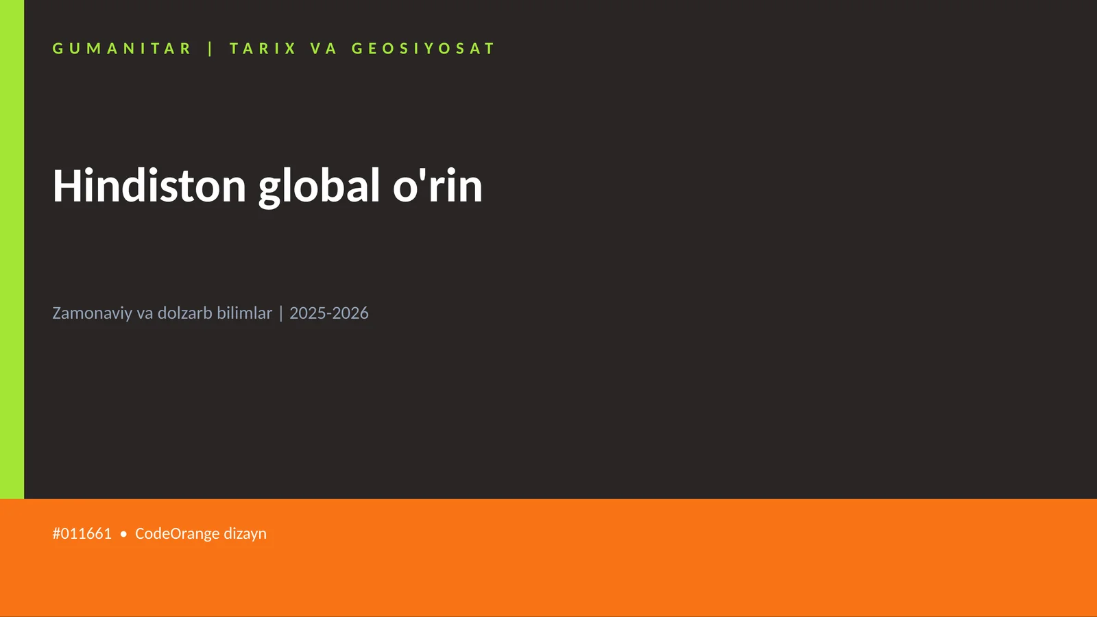 Hindiston global o'rin