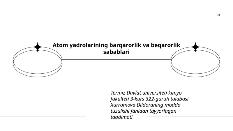 Atom yadrolarining barqarorlik va beqarorlik sabablari