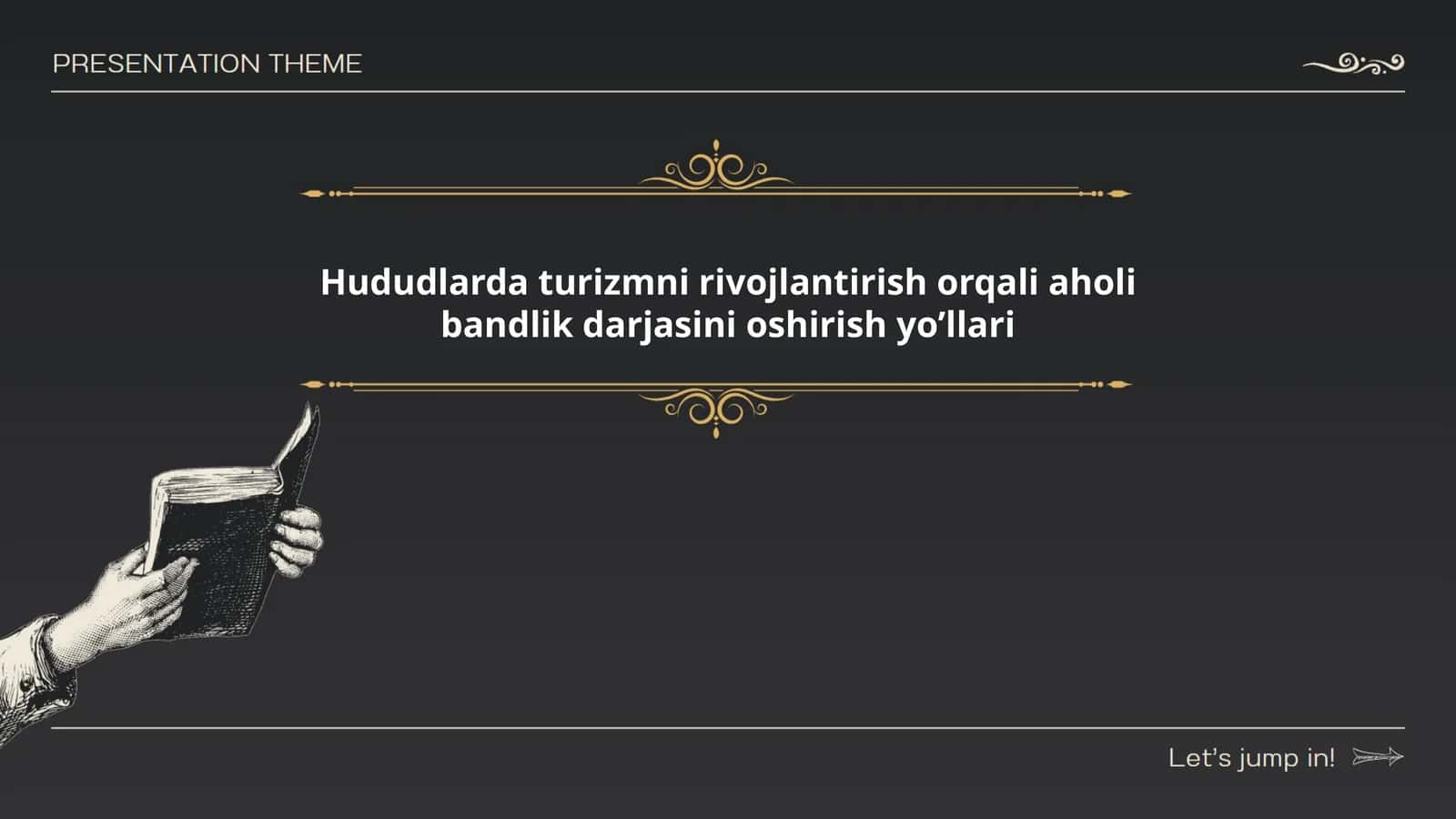 Hududlarda turizmni rivojlantirish orqali aholi bandlik darjasini oshirish yo’llari