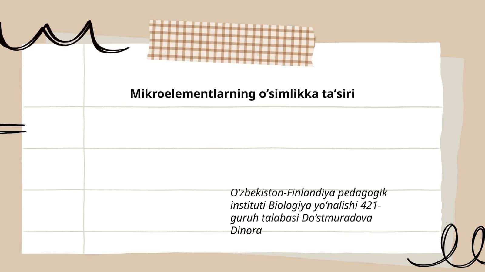 Mikroelementlarning oʻsimlikka taʼsiri