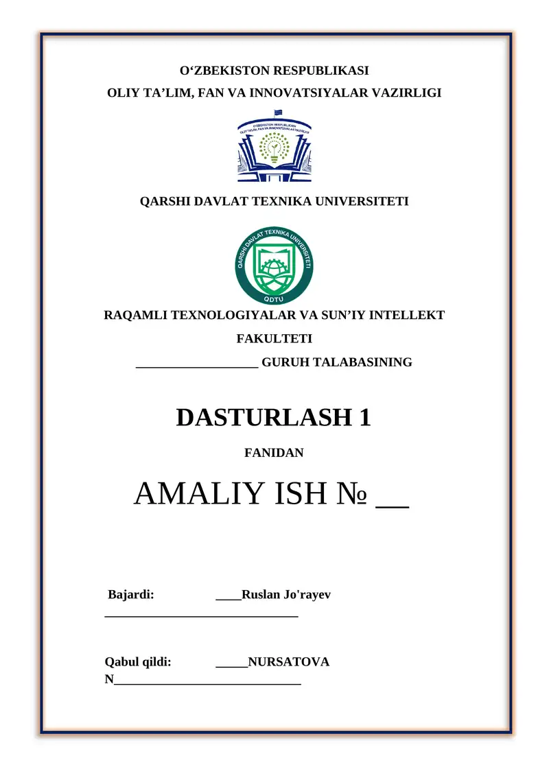 Massiv tushunchasi