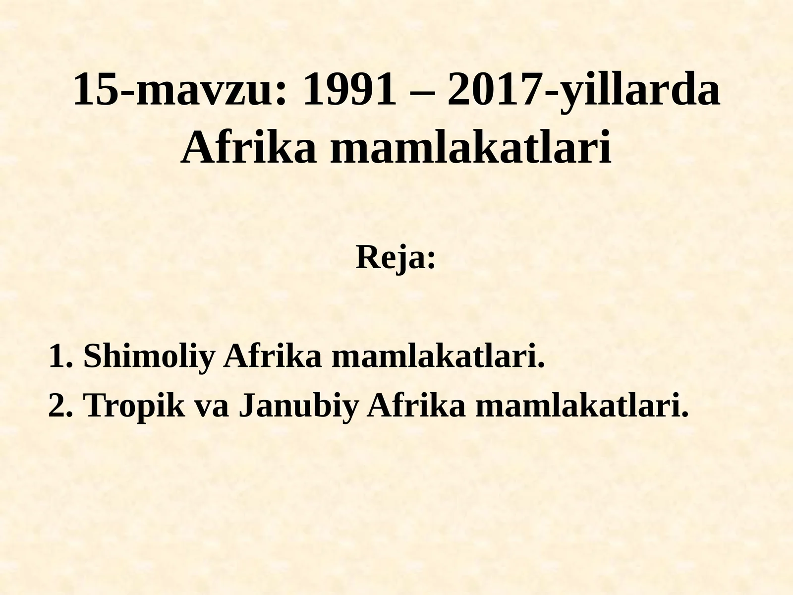 Shimoliy Afrika mamlakatlari