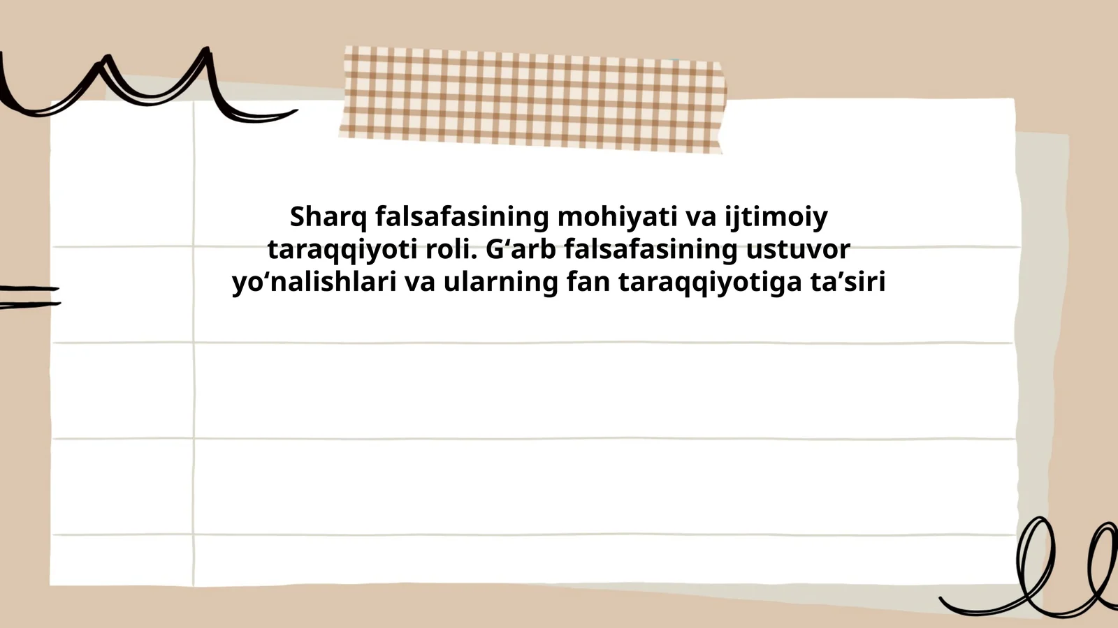 Sharq falsafasining mohiyati va ijtimoiy taraqqiyoti roli