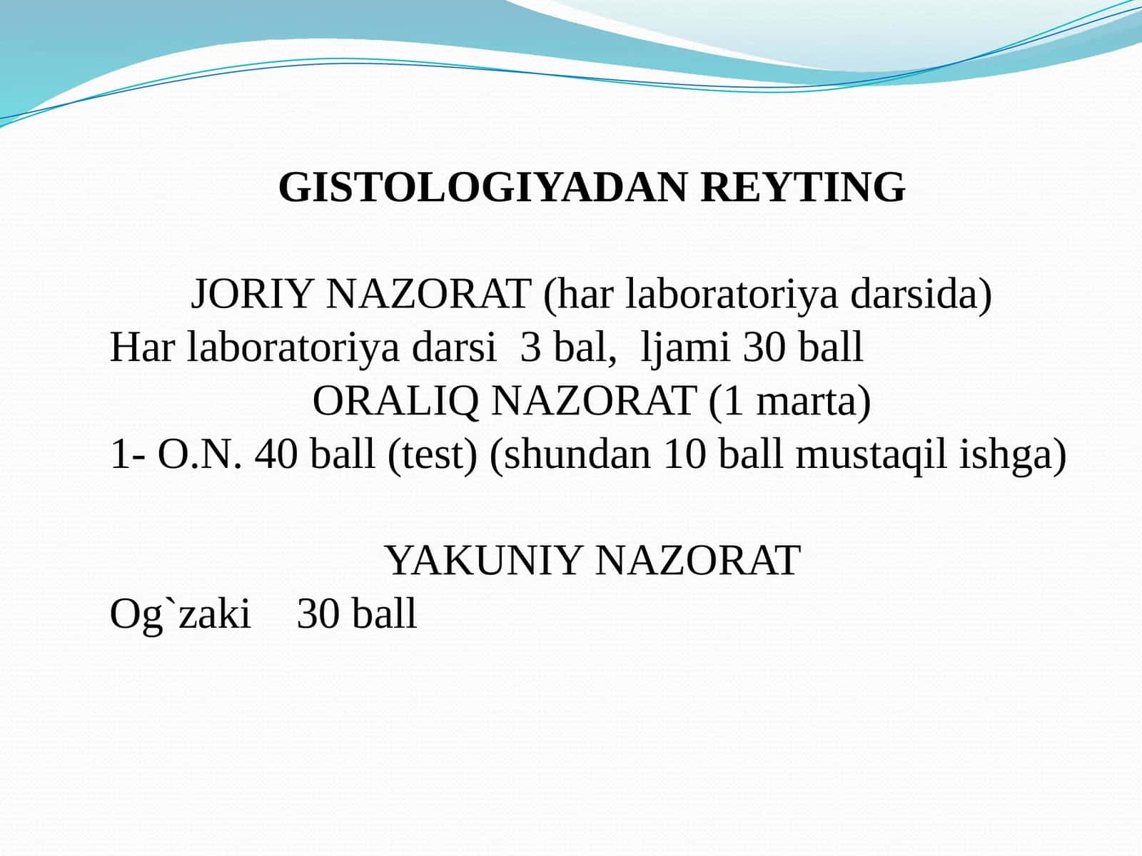 GISTOLOGIYADANREYTING