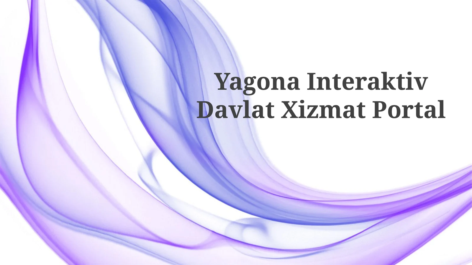 Yagona Interaktiv DavlatXizmatPortal