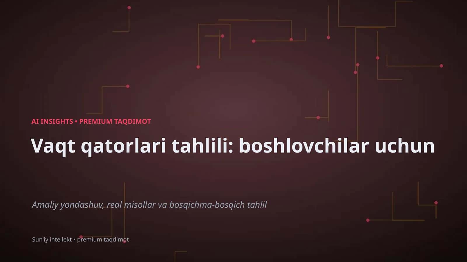 AI INSIGHTS • PREMIUM TAQDIMOT