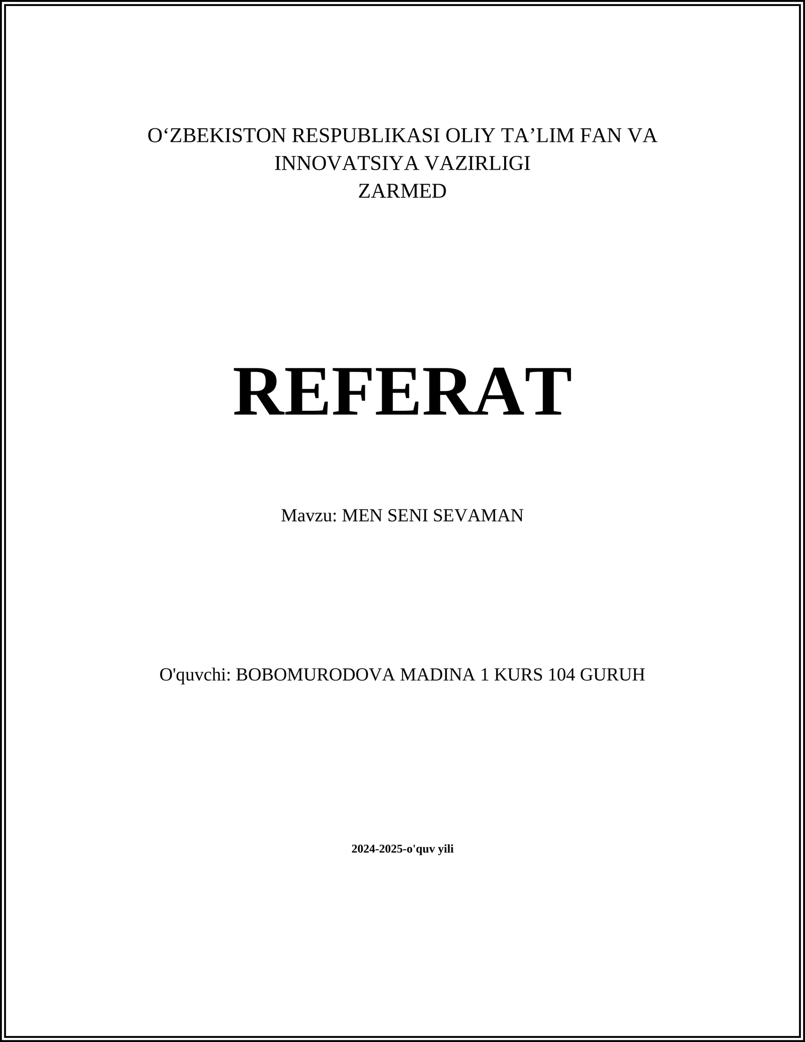 MEN SENI SEVAMAN