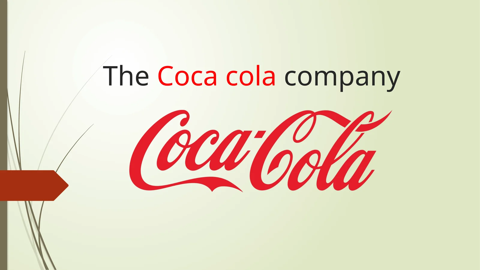 Coca-Cola Mahsulotlarining Tabaqalashtirilishi