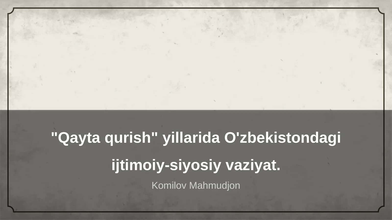 Qayta qurish