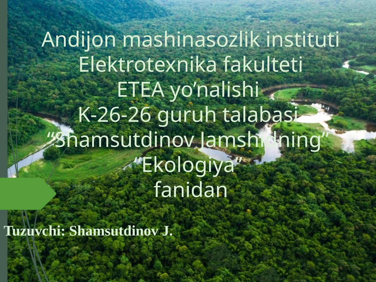 BIOSFERA HAQIDA TA’LIMOT