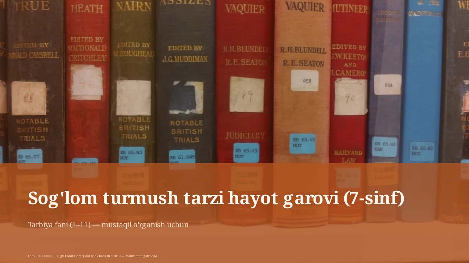 Sog'lom turmush tarzi hayot garovi (7-sinf)