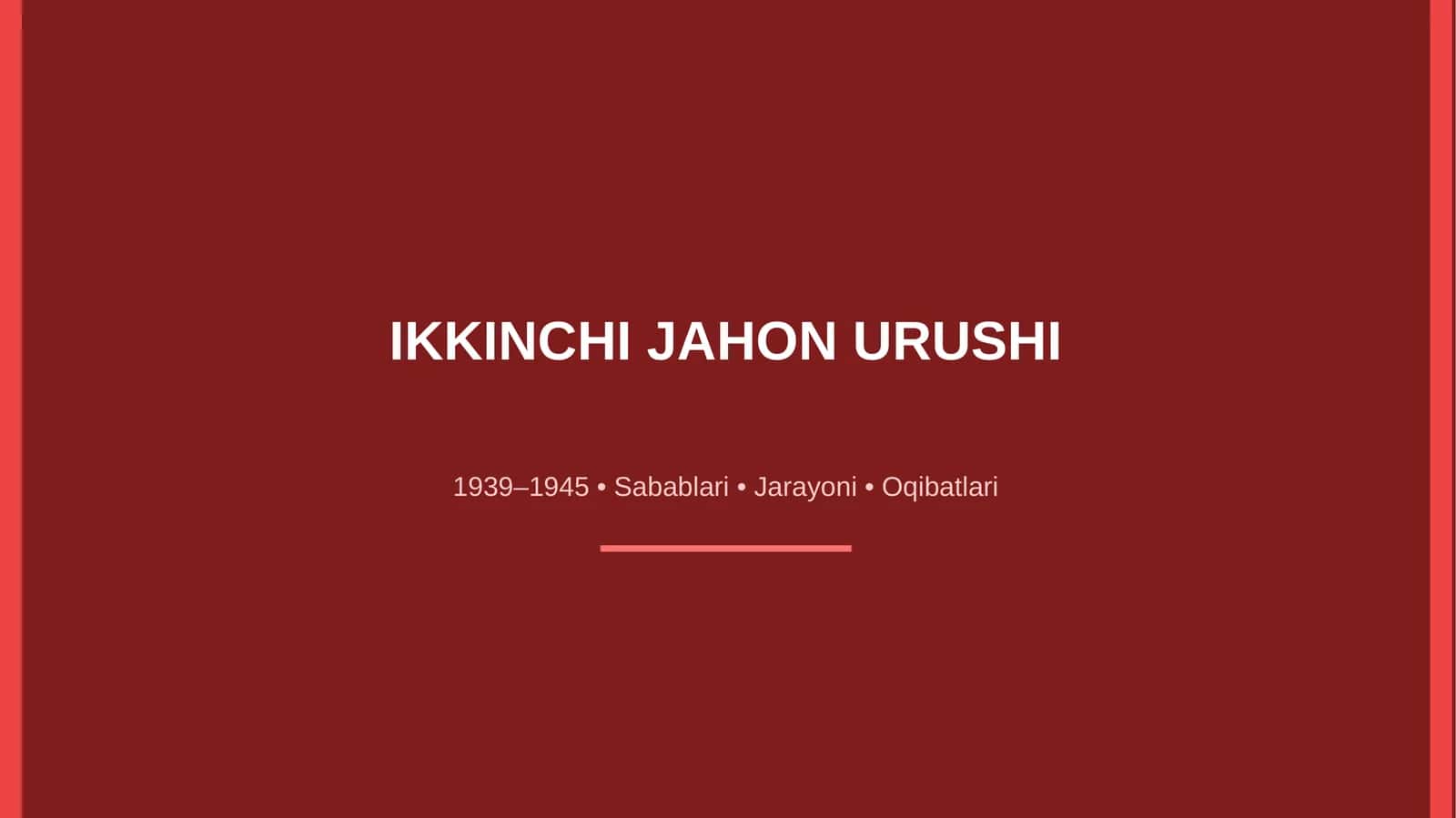 Ikkinchi Jahon Urushi
