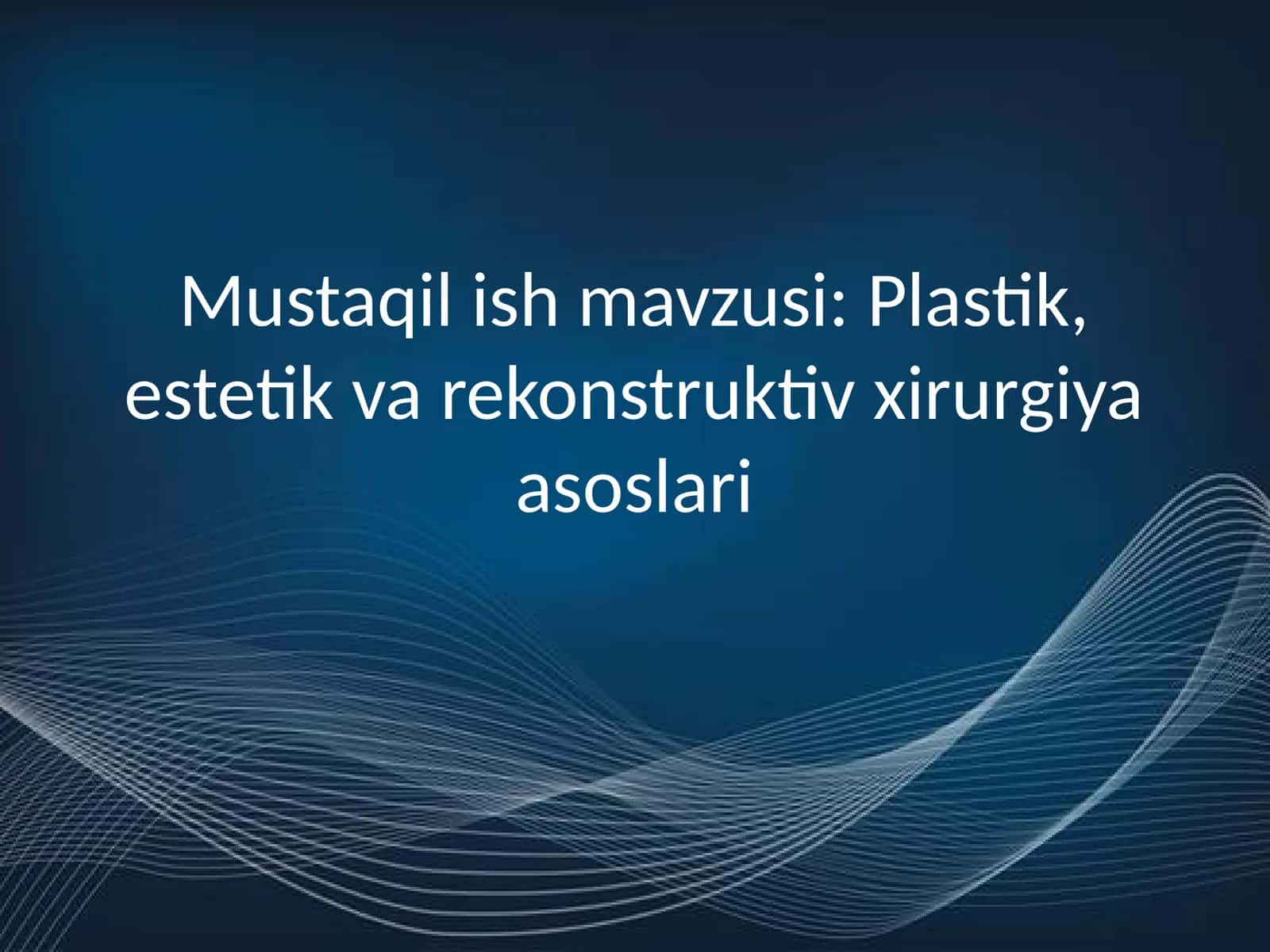 Plastik jarrohlik