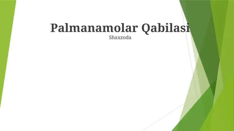 Palmanamolar Qabilasi
