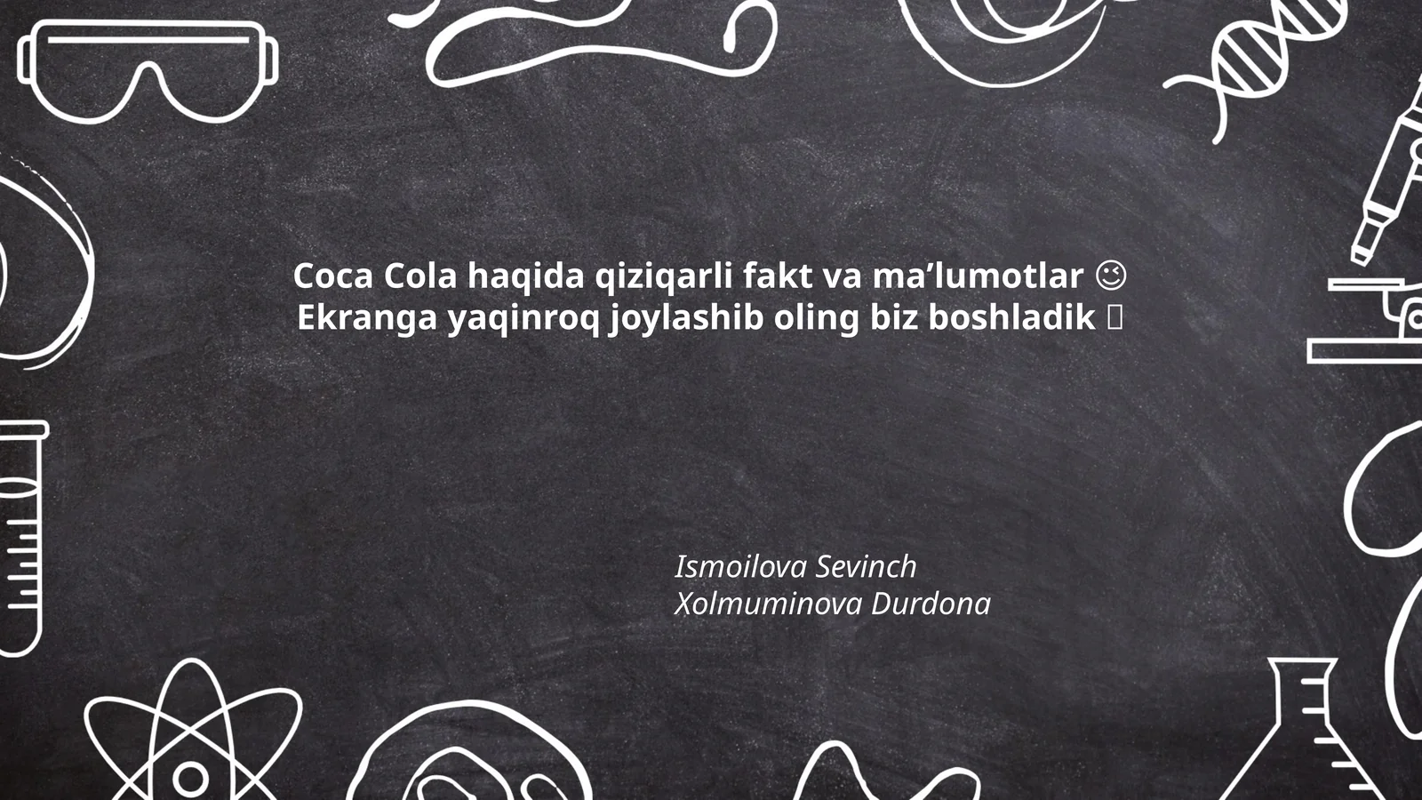 Coca-Cola haqida qiziqarli fakt va maʼlumotlar 😉