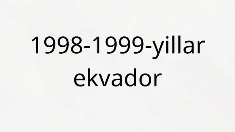 Ekvador iqtisodiy sharoitlar