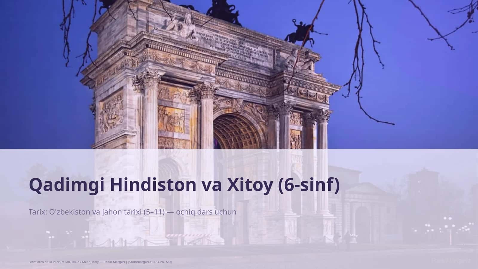 Qadimgi Hindiston va Xitoy (6-sinf)